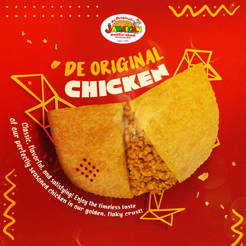 Jamaican Pattie Baked De Original Chicken Box of 5