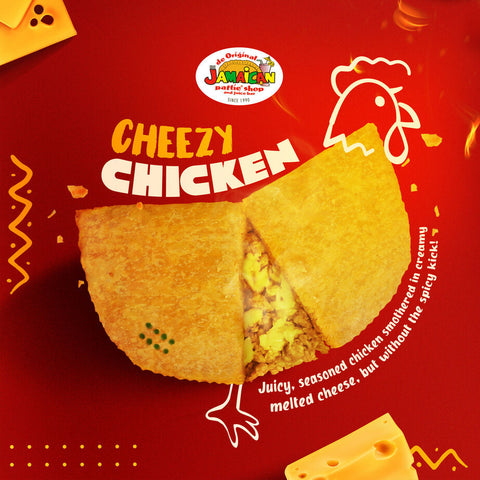 Jamaican Pattie Frozen Cheezy Chicken Box of 5
