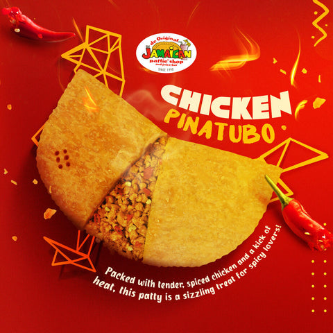 Jamaican Pattie Baked Cheezy Chicken Pinatubo Box of 5