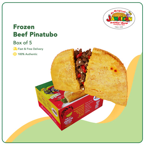Jamaican Pattie Frozen Beef Pinatubo Box of 5