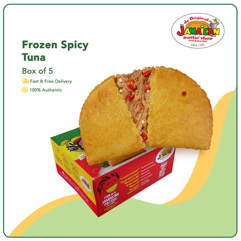 Jamaican Pattie Frozen Spicy Tuna Box of 5