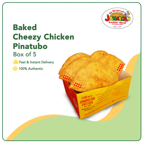 Jamaican Pattie Baked Cheezy Chicken Pinatubo Box of 5