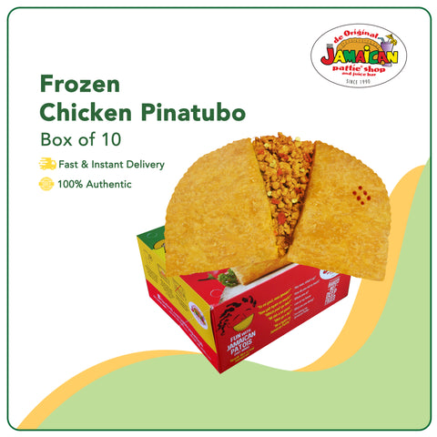 Jamaican Pattie Frozen Chicken Pinatubo Box of 10