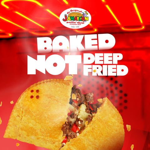 Jamaican Pattie Baked Beefy Mushroom Box of 10