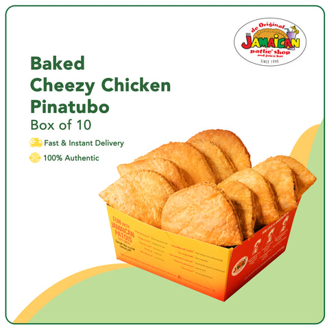 Jamaican Pattie Baked Cheezy Chicken Pinatubo Box of 10