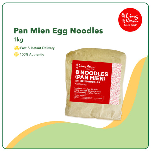 Ling Nam Pan Mien Egg Noodles 1kg