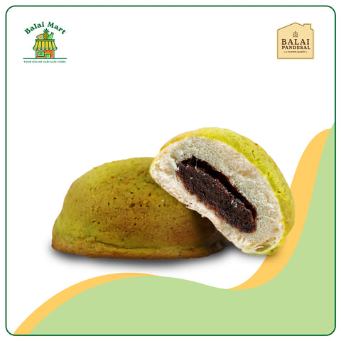 Balai Pandesal Matcha Bun with Red Bean