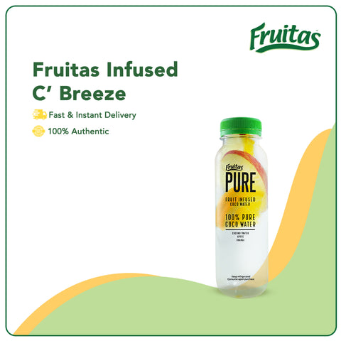 Fruitas Infused C’ BREEZE - Fruit Infused Coco Water, Apple & Orange