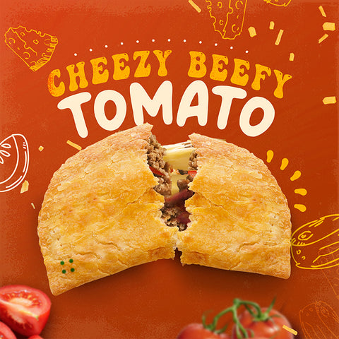 Jamaican Pattie Baked Cheezy Beefy Tomato 1pc