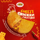 Jamaican Pattie Frozen Cheezy Chicken Pinatubo Box of 5