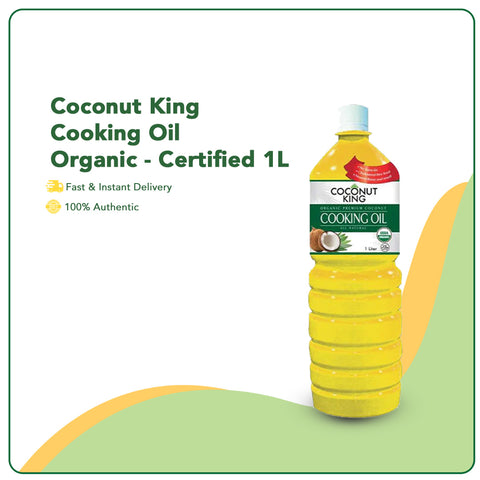 Coconut King Cooking Oil Organic - Certified 1L