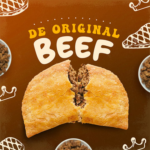 Jamaican Pattie Frozen De Original Beef Box of  10