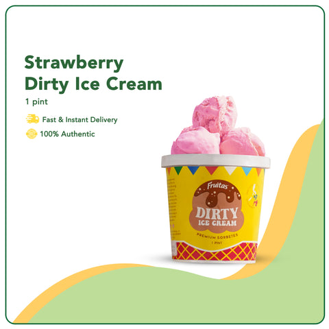 Fruitas Strawberry Dirty Ice Cream 1 Pint