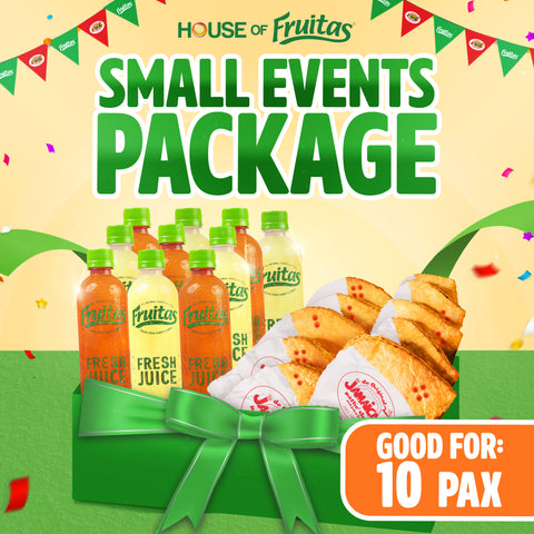 Fruitas Bottled Juices and Jamaican Pattie Set of 10