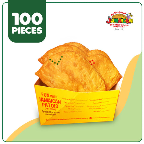 Jamaican Pattie Baked (10 Boxes - 100 pcs)