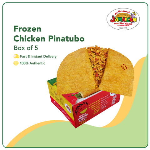 Jamaican Pattie Frozen Chicken Pinatubo Box of 5