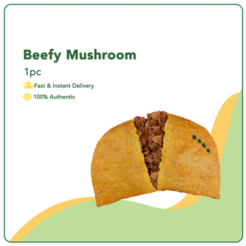 Jamaican Pattie Baked Beefy Mushroom 1pc