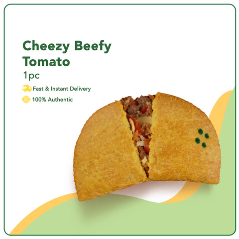 Jamaican Pattie Baked Cheezy Beefy Tomato 1pc