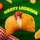 Jamaican Pattie Baked Meaty Lasagna 1pc