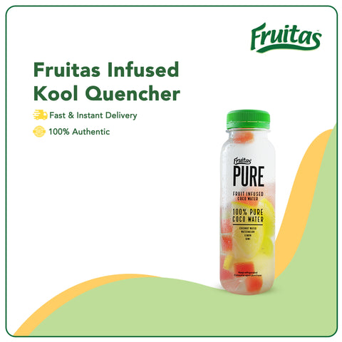 Fruitas Infused KOOL QUENCHER - Fruit Infused Coco Water, Watermelon, Lemon & Kiwi