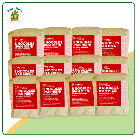 Ling Nam 8Noodles Egg Noodle 1kg Set of 12