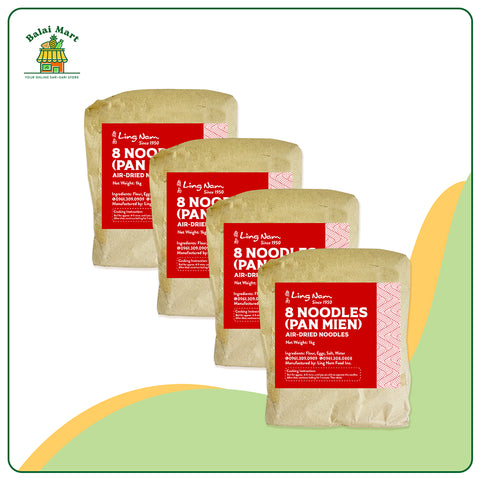 Ling Nam 8Noodles Egg Noodle 1kg Set of 4