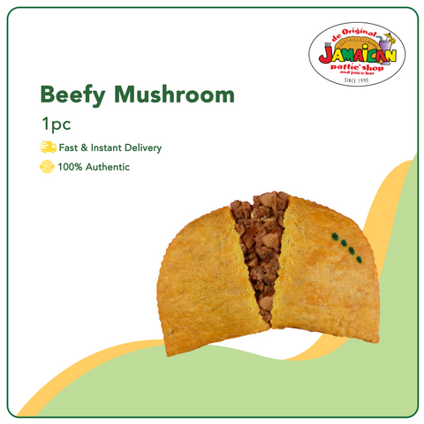 Jamaican Pattie Baked Beefy Mushroom 1pc