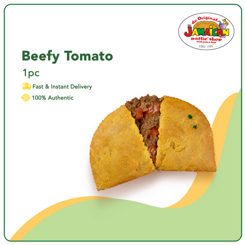 Jamaican Pattie Baked Cheezy Beefy Tomato 1pc