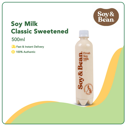 Soy & Bean Soy Milk - Classic Sweetened 500ml