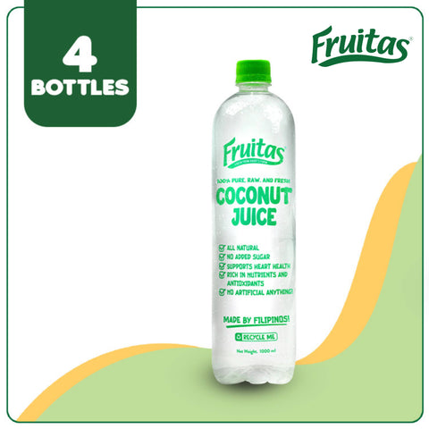 Fruitas Coconut Juice 1L (4 bottles)