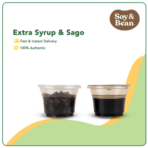 Soy & Bean Extra Syrup and Sago