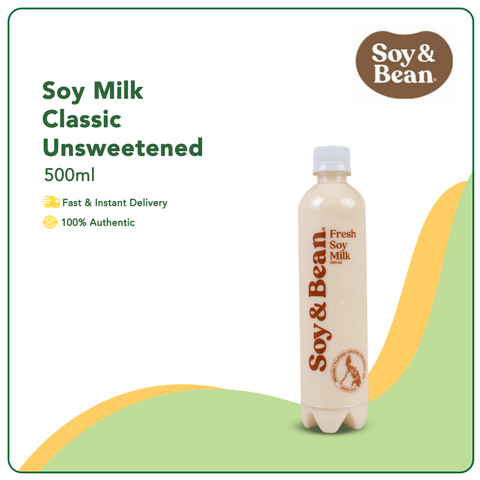 Soy & Bean Classic Unsweetened Soy Milk 500ml