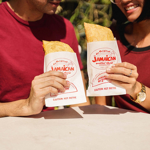 Jamaican Pattie Cooked De Original Beef 50 pieces